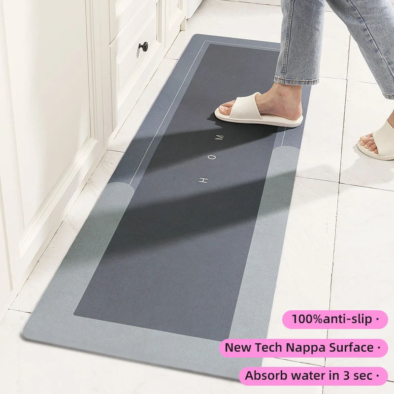 Super Absorbent Kitchen Floor Mat Diatom Mud Pad Bath Pad AntiSlip
