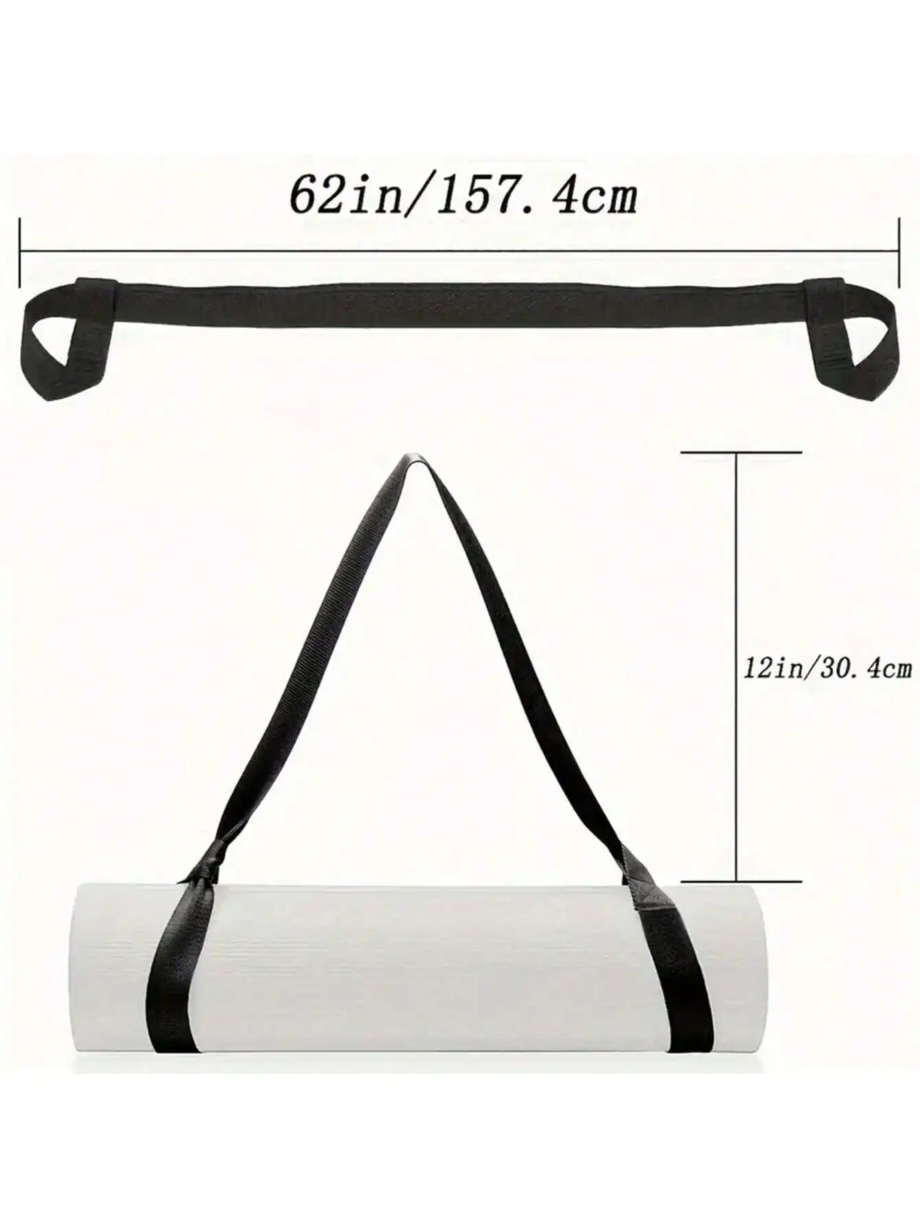 Portable Multipurpose Yoga Mat with Shoulder Strap & Binding Accessory