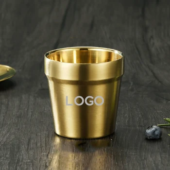 광택 표면 맥주 머그잔, 이중 벽 스테인리스 스틸 물컵, 커피 차 화상 방지 파티 머그잔 음료 용기, 맞춤형 로고