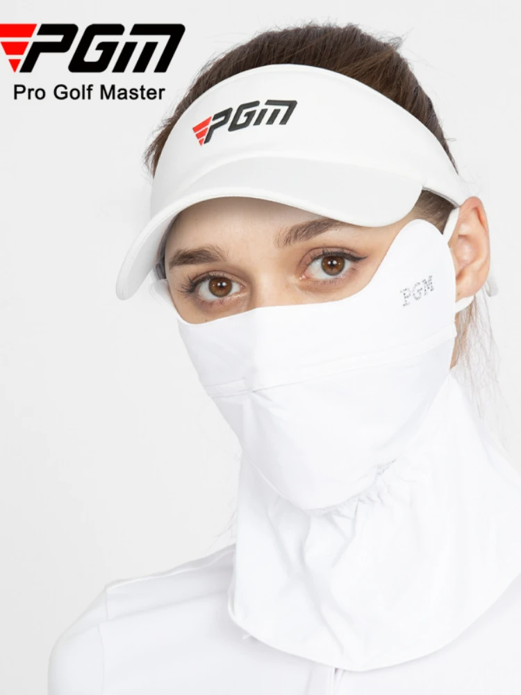 Outdoor Sunscreen Scarf Golf Arm Sleeves PGM Golf Women Sun Mask Ladies Breathable Outdoor White KOZ006