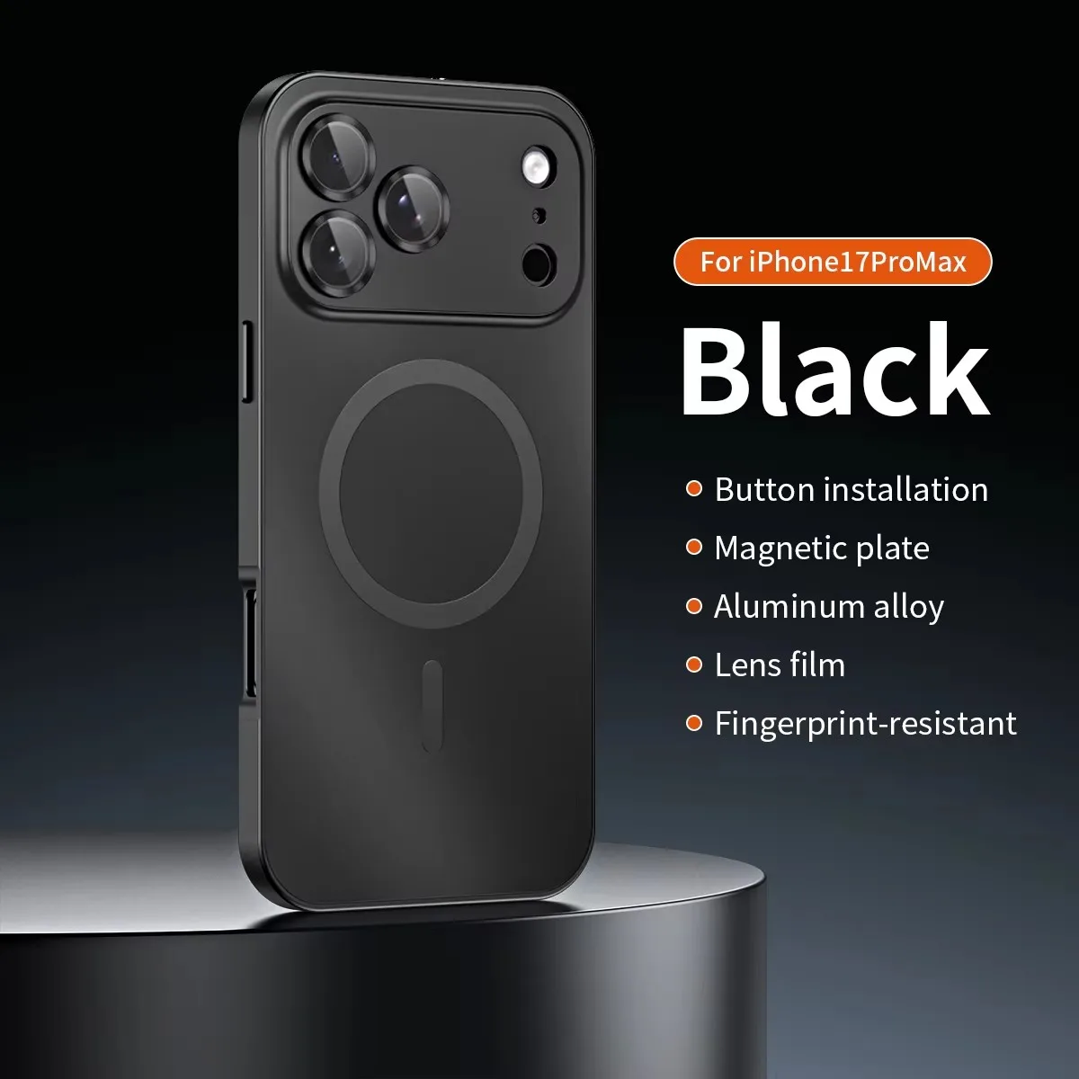 Luxurious Aluminum Magnetic Phone Case with Air Lens Glass Protection