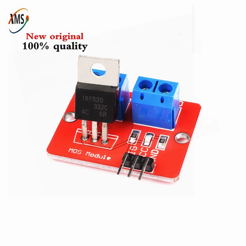 0-24V Top Pulsante Mosfet Irf520 Mos Modulo Driver Per Arduino Mcu Braccio Raspberry Pi