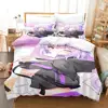 Hololive Neko Mata Okayu Bedding Set Single Twin Full Queen King Size Bed Set Aldult Kid Bedroom Duvetcover Sets 3D 2022 Anime 5
