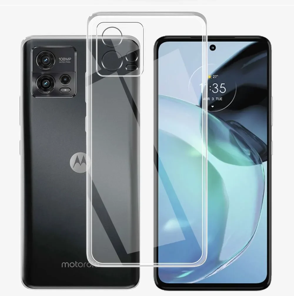 Luxury Clear Shockproof Phone Case with Transparent Back Cover
