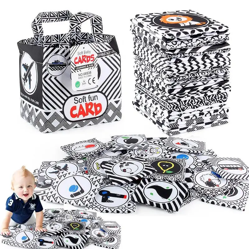 

Soft Babies Number Cards Educational Fruit Cards With Cloth Storage Bag Early Educational Toys For 0-6 Months