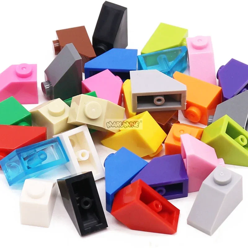 Marumine 1x2 Slope MOC Bricks Parts 3040 Classic Create Building Blocks Trunk Roof Accessories Pieces Boys DIY Construction Toy 3