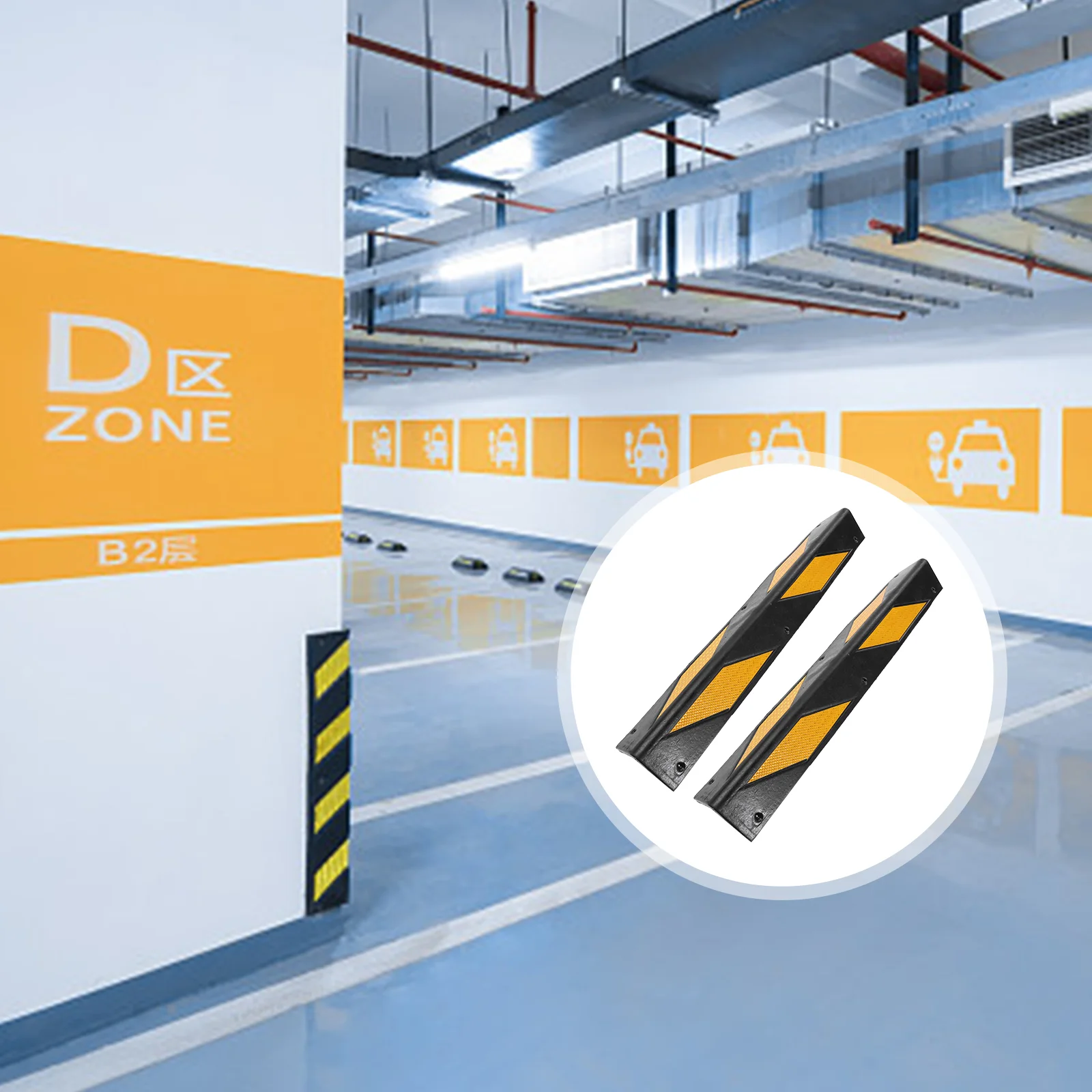 Wall Corner Protector Guards Guard Reflective Rubber Garages Garage