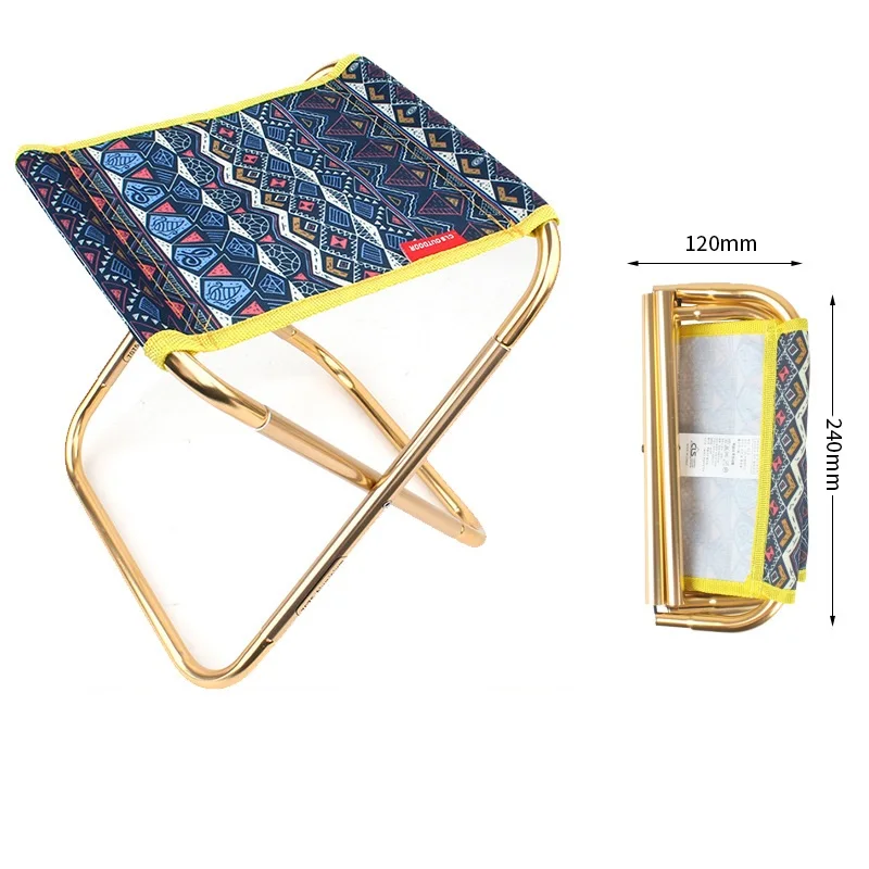Mini Chaise Pliable En Aluminium – Tabouret De Camping Portable, Léger Et Pratique