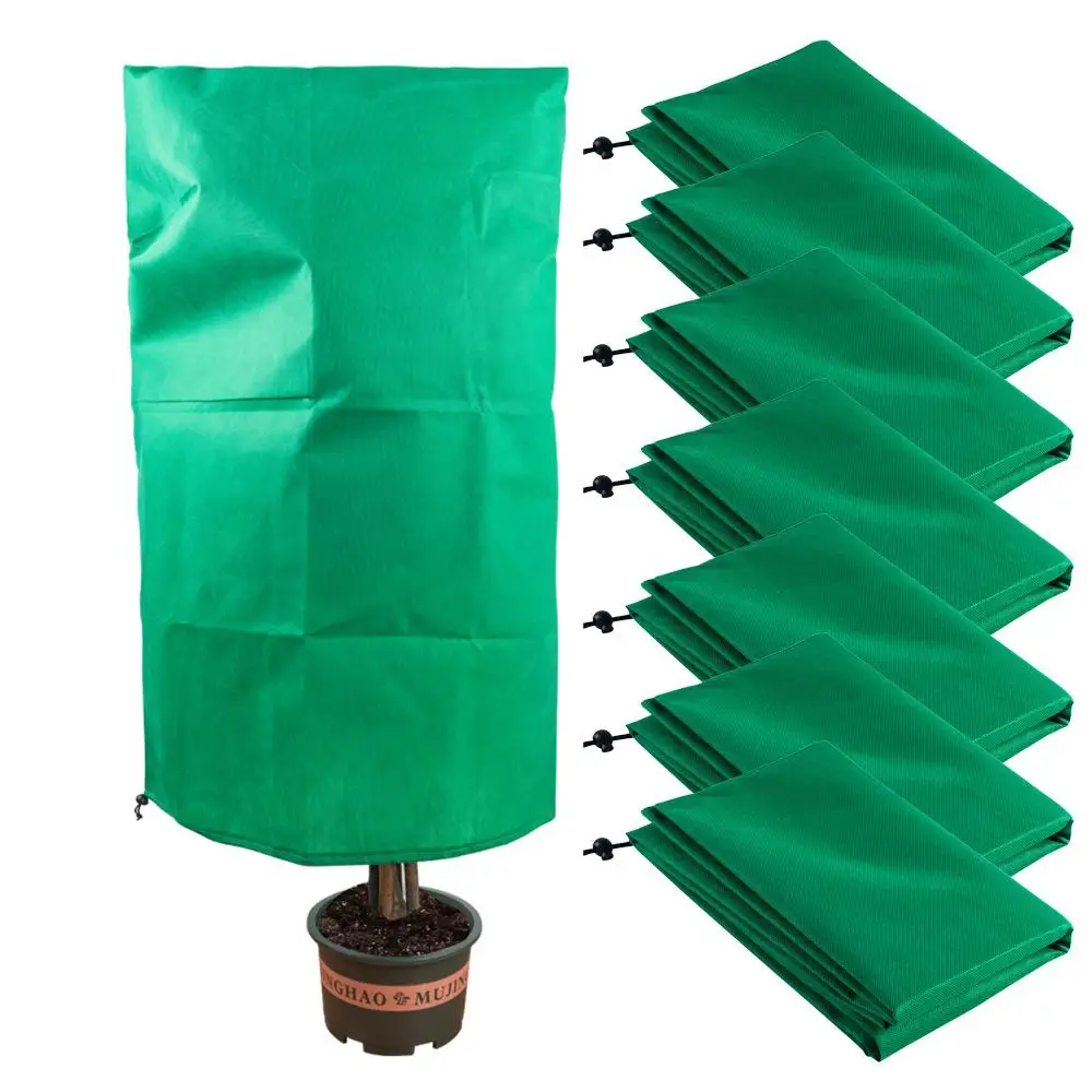 

Green Plant Cover New Non-woven Fabric Against Cold Tree Winter Warm Cover Bags Winter Warm Cover Frost Protection Yard Garden