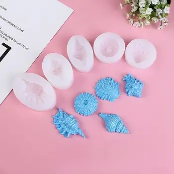 New Handmade Molds Ocean Wind Shell Conch DIY Baking Chocolate Biscuit Cake Silicone Molds Accessories Baking Small Tools