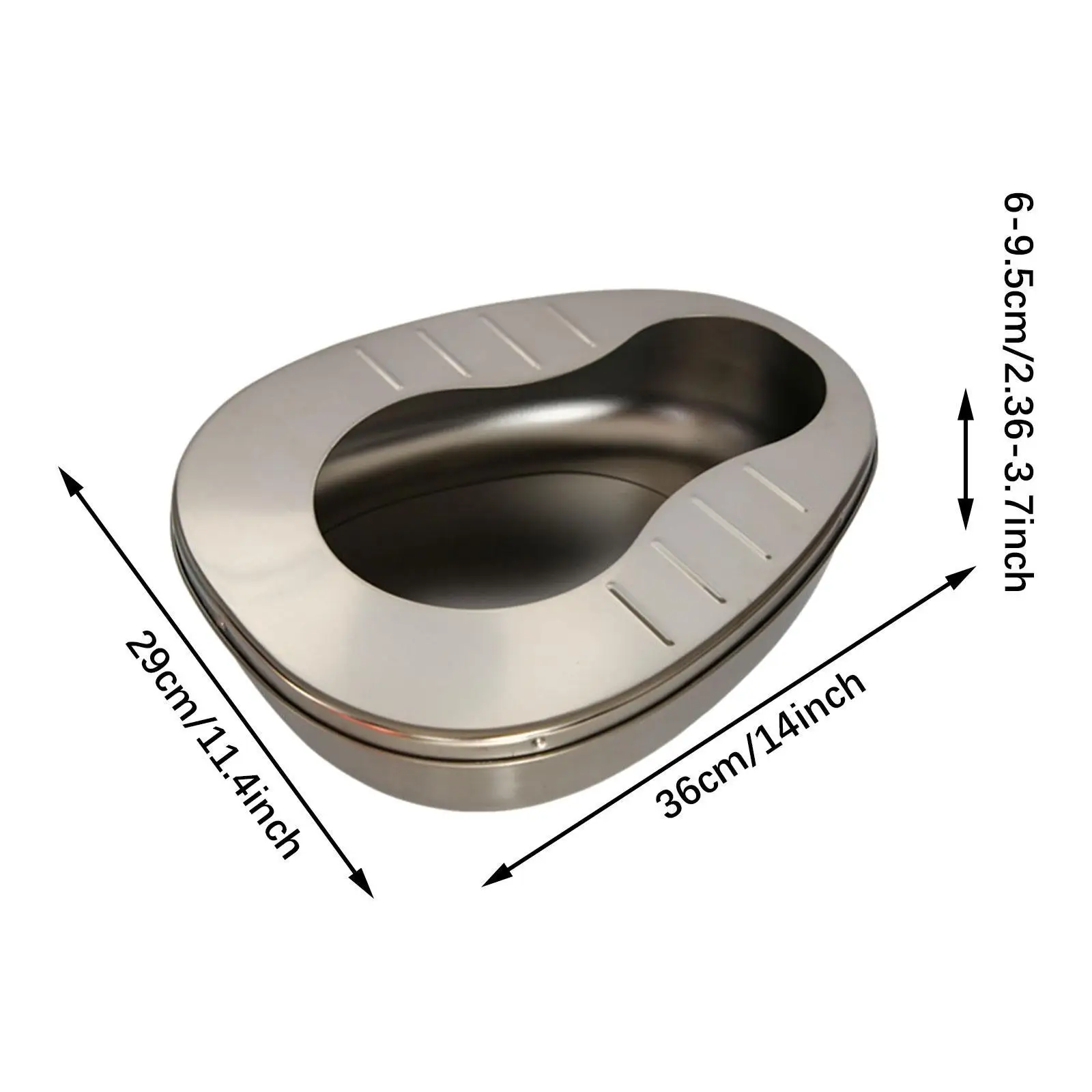Bed Pan for Elderly Bedside Commode Thickened Sturdy Multiuse Portable Bedpan Pee Container Easy Carrying for Men Women Elderly 6