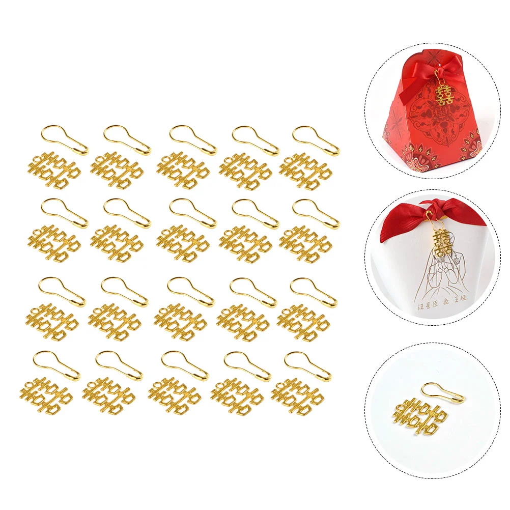 

50 Sets Wedding Decoration Vintage Retro Party Grace Xi Iron Small Character Pendant Candy Bag