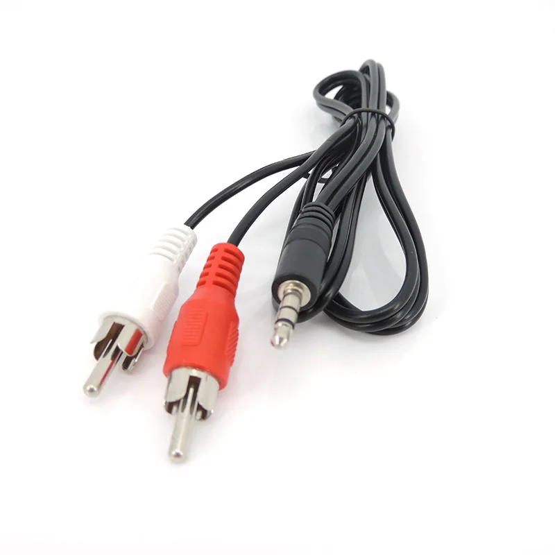 3-poliges 4-poliges AV-Kabel Kabel 3,5mm Stecker Buchse Stecker an 2rca 3 rca Stecker Buchse Adapter 3rca Audio Video m20