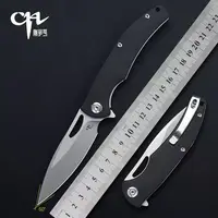 CH CH3524 EDC Pocket Folding Knife G10 Handle 59HRC D2 Blade Ball Bearing Flipper Outdoor Camping Survival Kitchen Hunting Knife 1