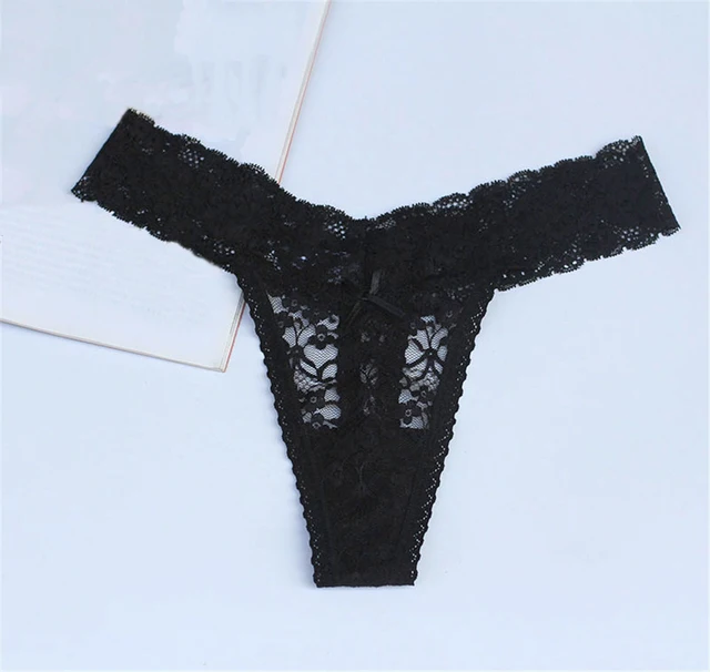 Custom Hot Wife Black Lace Anniversary Undies, Valentines Gift For