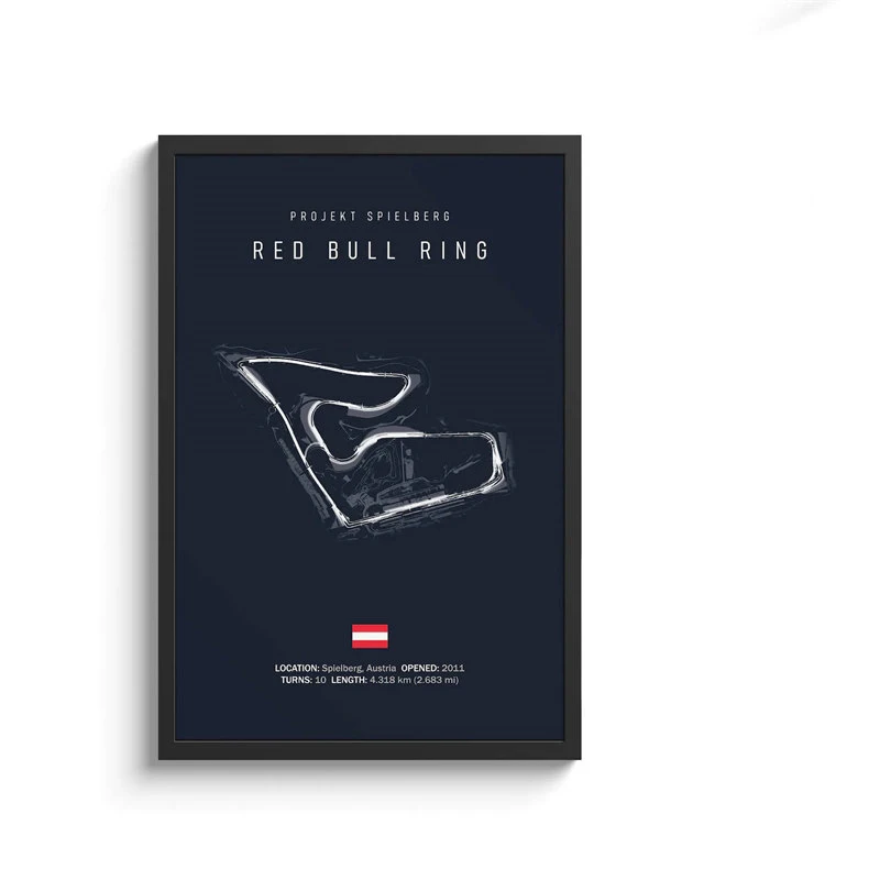 Formula 1 Racing Circuit Canvas Art: Aesthetic Motorsport Wall Decor