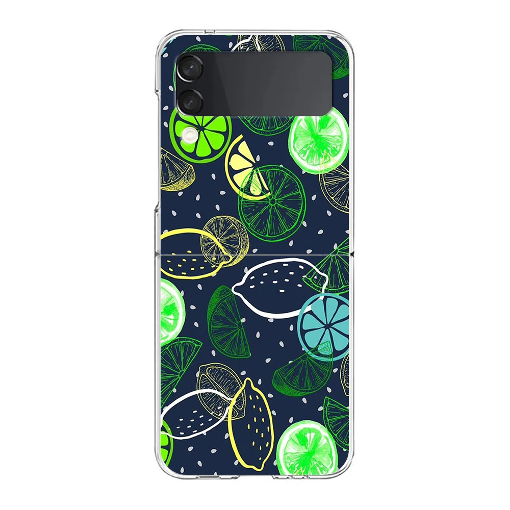 Fruit Lemon Clear Hard Folding Phone Case - Stylish Protective Bumper Cover