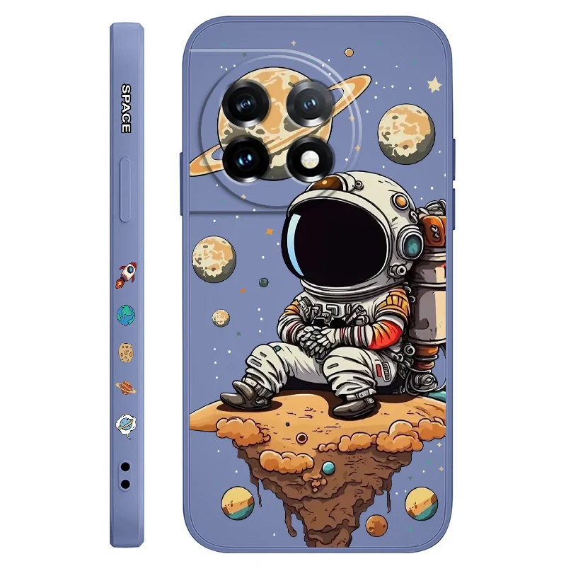 Thinking Astronaut Liquid Silicone Phone Case