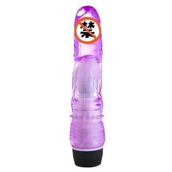 20cm Realistic Crystal Dildo Vibrators Multi Speed Big Penis Erotic Sex Toys For Adult Intimate Woman Masturbator Realistic 4