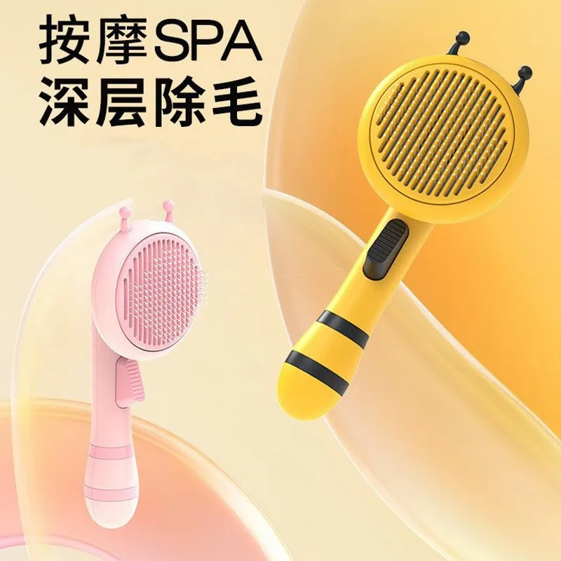 

Игольчатая расческа Little Bee для домашних животных, массажер для кошек, портативная расческа для кошек, аксессуары для игр