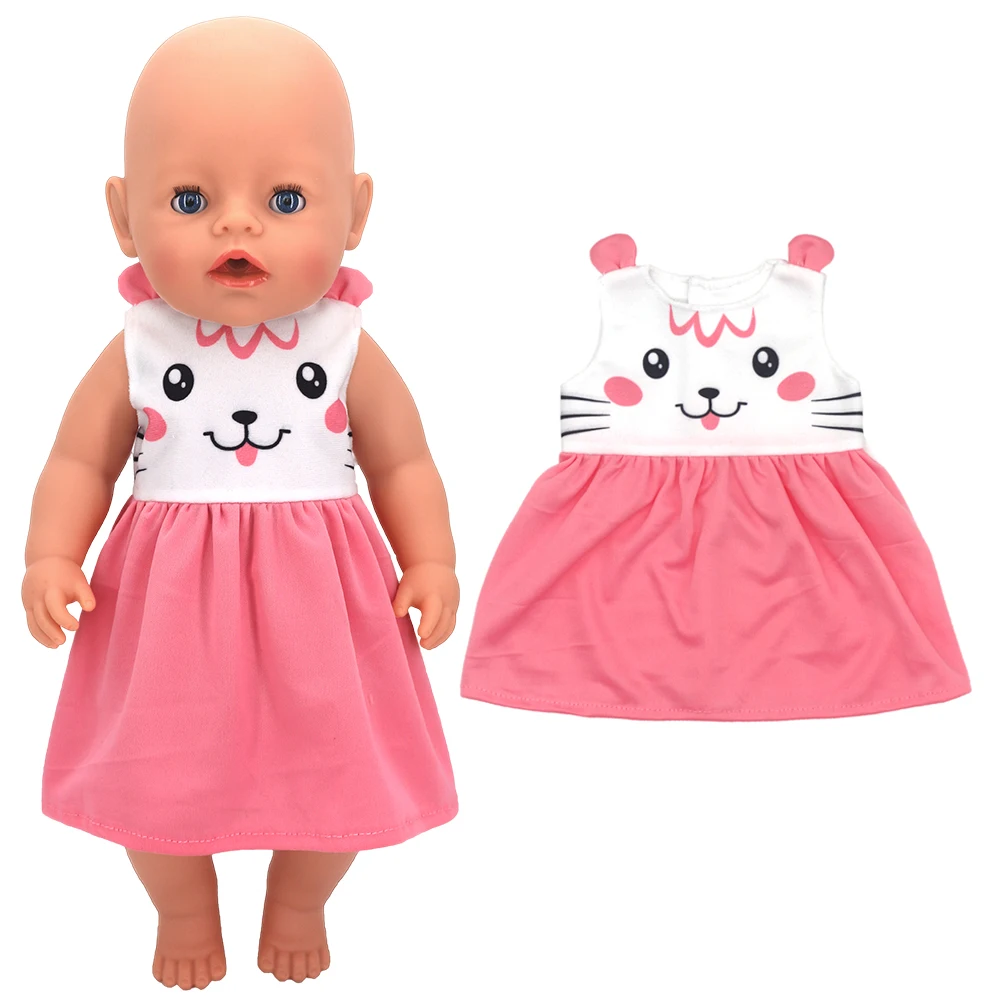 43cm Baby Doll Clothes Animal Romper 17 inch Dolls Clothes Children Xmas Gift Toys Wears