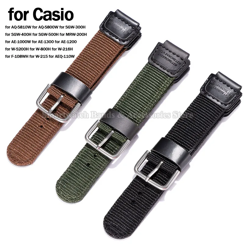 Versatile 18mm Nylon Canvas Watch Strap - Durable Replacement Band