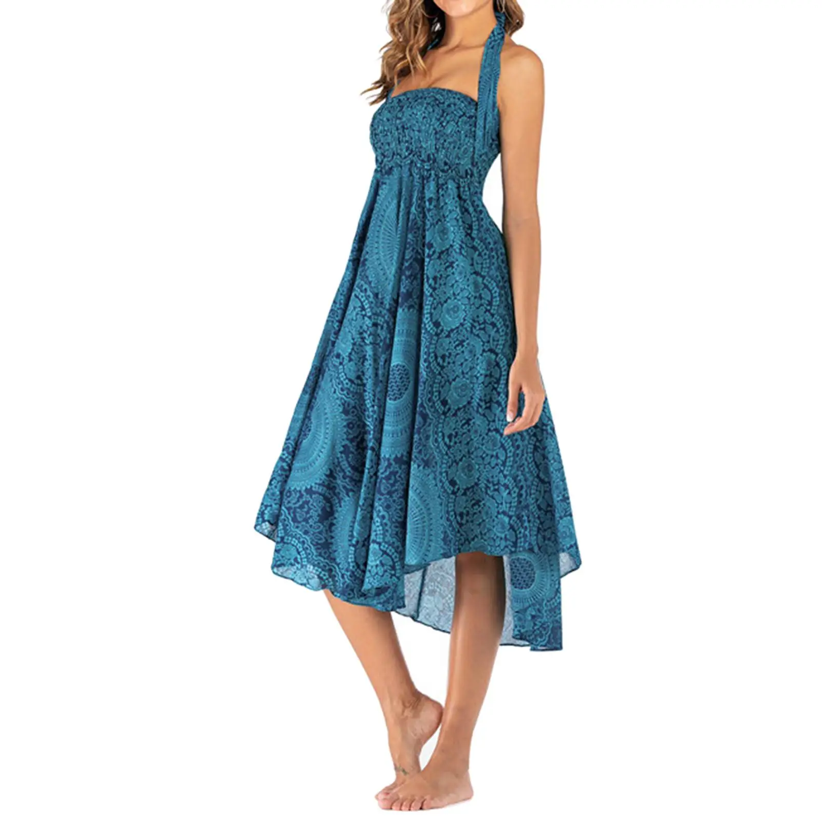 Fashion Women Skirts Flower Clothes Elastic Waist Bottom Skirt Costume