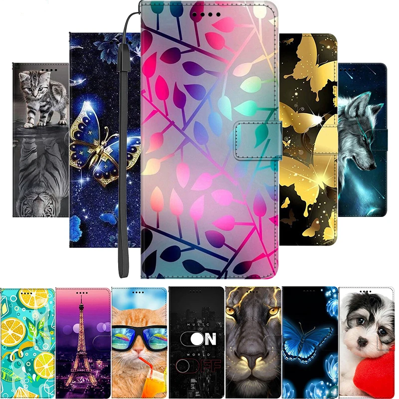 Magnetic Flip Wallet Leather Phone Case - Premium Book Cover Design