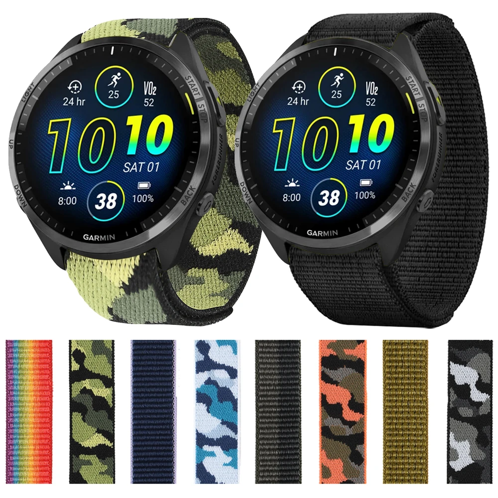 Hook Loop Nylon Strap For Garmin Forerunner 965 955 945 22mm 26mm Watch Band 7 7X 6 6X 5X Plus/MARQ Epix Gen 2 Watchband| | - AliExpress