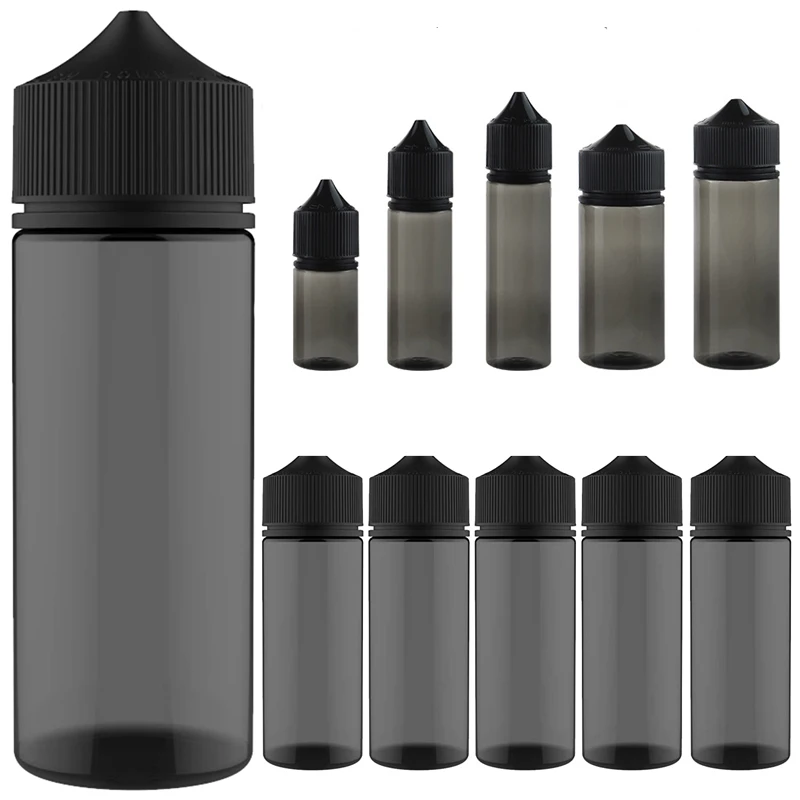 플라스틱 PET 에센셜 오일 병, 탬퍼 방지 캡, 빈 드립 물병, 여행용 주스 샘플 용기, 30ml-120ml, 5 개