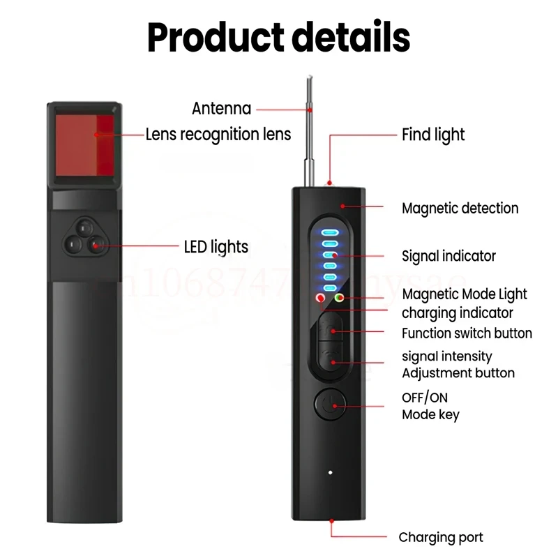 Smart Detector GPS Tracker RF Wireless Signal Scanner For Home Office Travel Full Range Camera Finder Anti Bug Listening Device