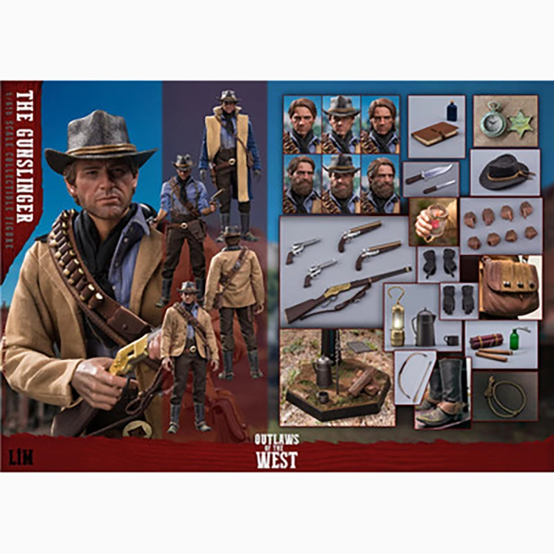 LIMTOYS 1/6 LIM008 Western Cowboy Gunner Arthur Figures Model 12