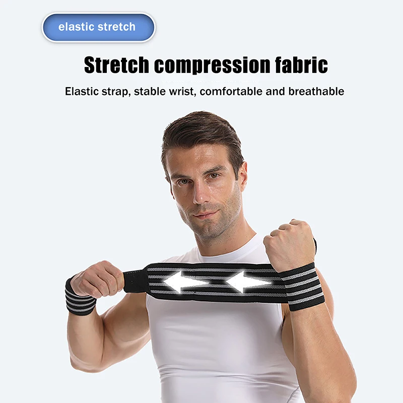 Fitness Wristband Strap Weight Lifting Push Up Power Winding Wristband Sweat Absorption Power Band Hard Pull Wrist Protection