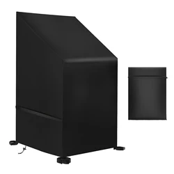 Durable Waterproof Outdoor Furniture Protection Cover - 65x65x80x120cm (Upgraded Black)
