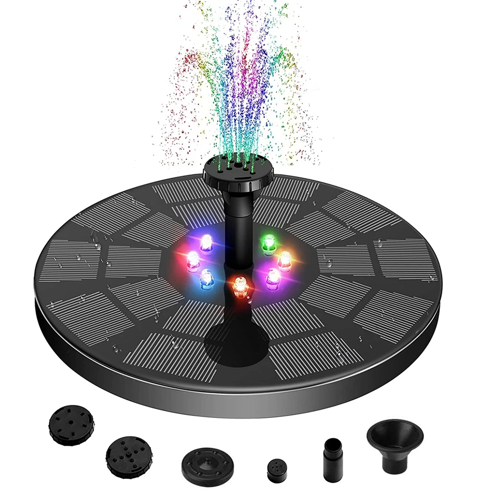 

Светодиодный уличный солнечный фонтан, плавающая лампа для сада, птицы, ванны, пруда с насосом, поплавковый светильник с питанием от солнечной батареи, декор для бассейна, аквариума
