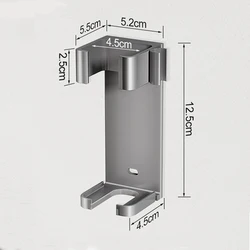 Enhanced Wall - Mount Holder for Hair Styling Tools, Aluminum Organizer Storage Rack (Gray)