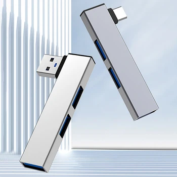 3 in 1 USB Splitter Hub Speed 5.0Gbps 3 Port Docking Station OTG USB 3.0/Type-C 3.0 To 3 USB for Laptop Notebook Pc Accessories 1