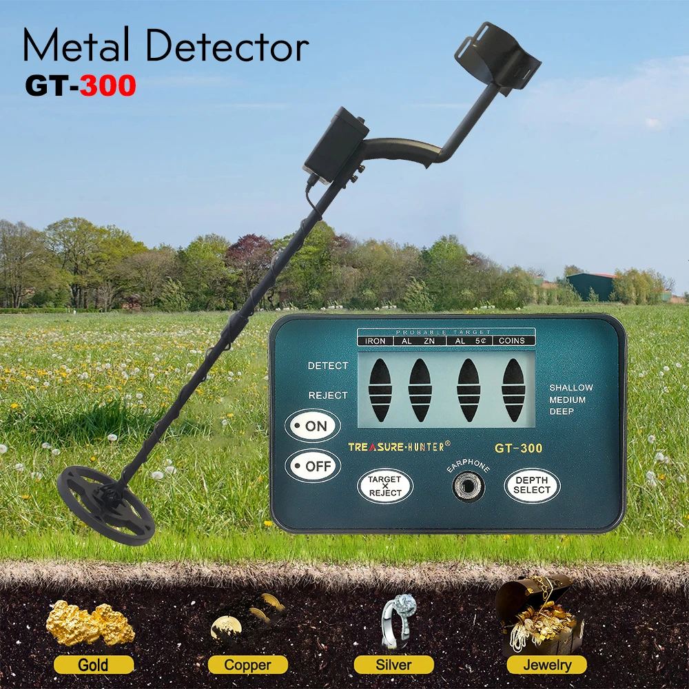 Professional Underground Metal Detector High Sensitivity Gold Detector De Metales Adjustable Tracker Treasure Search Pinpointing