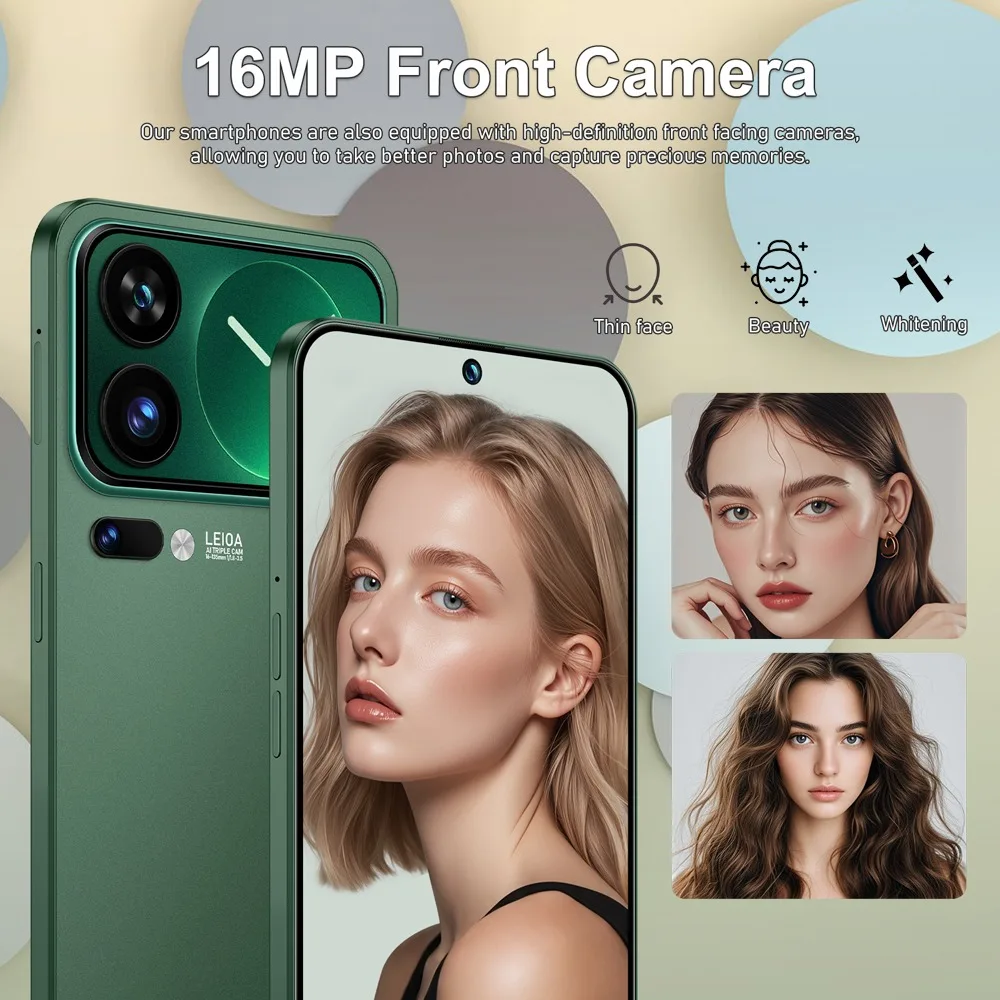Nuove protezioni per lo schermo dello smartphone M17 Pro Max per cellulare 5G 22GB+2TB 7.3 pollici HD 7800mAh Display da negozio Android Mobile - Image 6
