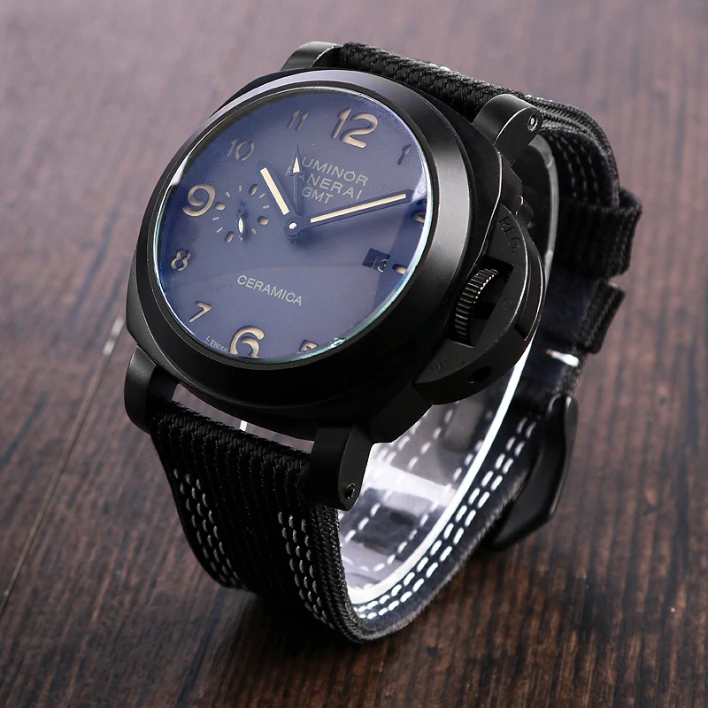 For Panahai PAM00984 00985 Diving Series Bracelet High-quality Nylon Leather Watchband Men's 24MM 26MM Large Canvas Watch Chain