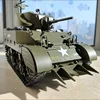 Coolbank Model G2080 Usa M5a1 Stuart Remote Control Tank Toy Military Simulation Tank Toy Model Children's Assembly Toy Gift 2