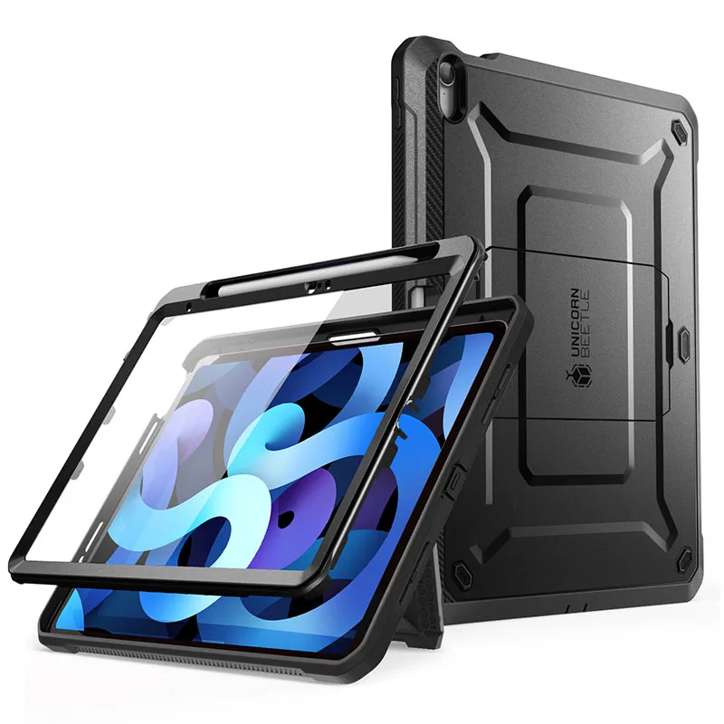 SUPCASE UB PRO용 케이스, 스크린 보호대 및 킥스탠드 보호 케이스 내장, iPad 10 세대, 10.9 인치 (2022 릴리스)