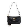 2025 Spring New Luxury Brand Rodeo Women Shoulder Bags Genuine Leather Black Handbags Women Fashion Gold Buckle Underarm Bags 1