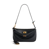 2025 Spring New Luxury Brand Rodeo Women Shoulder Bags Genuine Leather Black Handbags Women Fashion Gold Buckle Underarm Bags 1