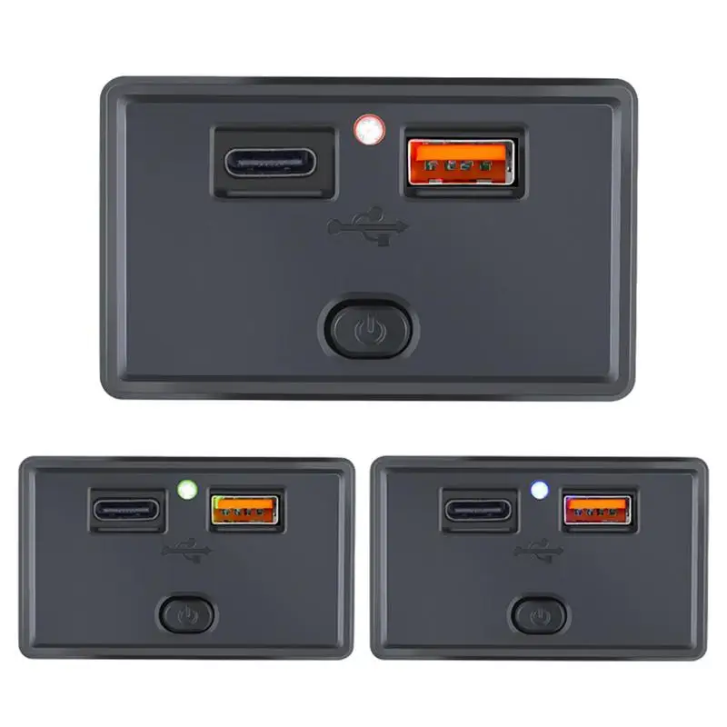 

USB-розетка морская универсальная Водонепроницаемая с двумя USB-портами