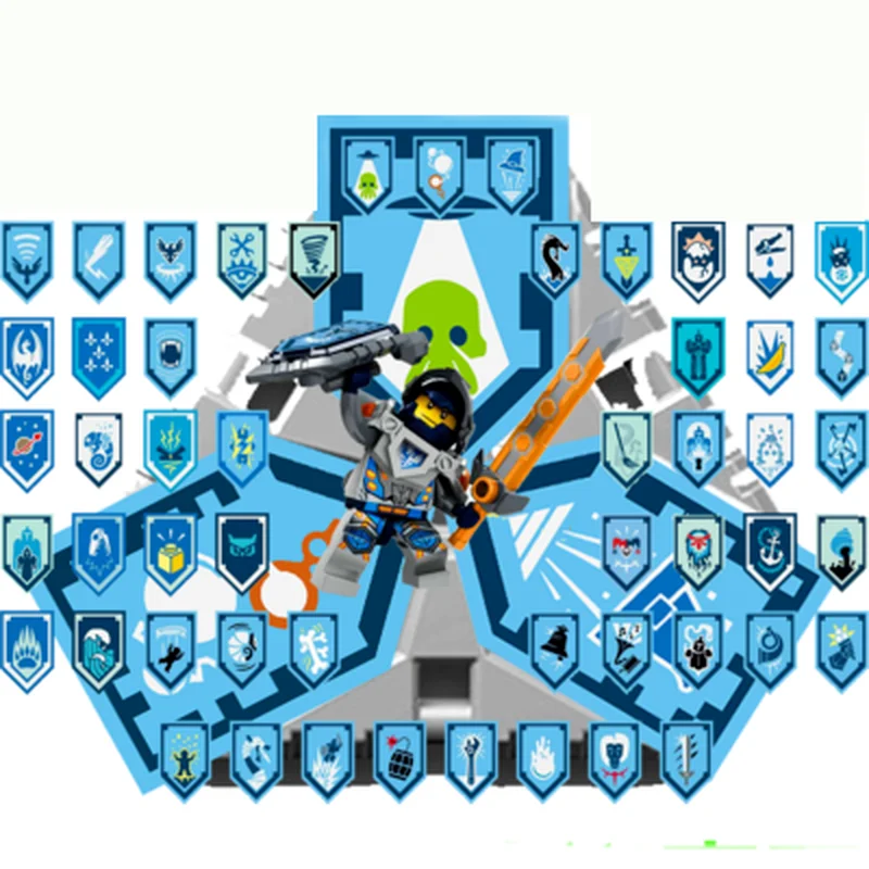 Lego Diy Nexo Knights Merlok Shields Nexoe Knights Rare Shields