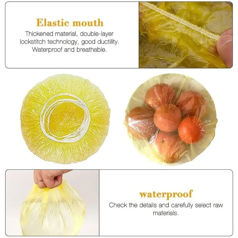 30/60pcs Reusable Food Storage Covers Elastic Colorful Bowl Covers Dish Plate Plastic for Family Outdoor Picnic food cover plastic food cover