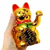 652F Lucky for Cat Shape Home Ornament Fortune for Cat with Waving Arm Battery Operated Home Table Decorations Store Plastic 5