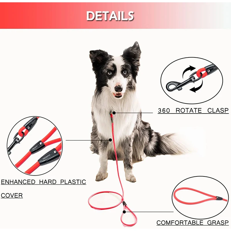 thumbnail image 2 of Long Lead For Dogs AUMAILI Dog Training Long Leash Waterproof Long Line Heavy Duty Outdoor Recall Lead 482149 2 of 14