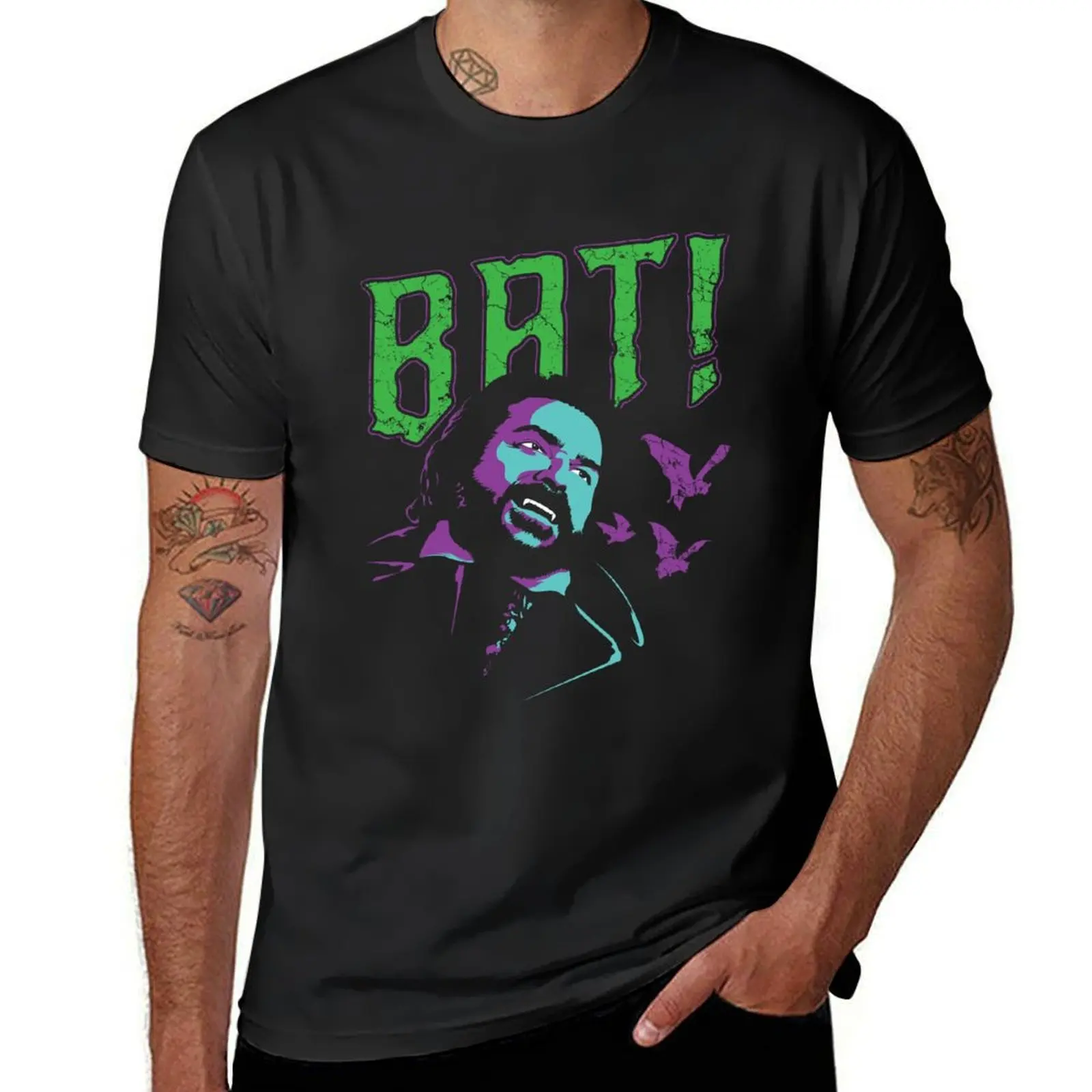

BAT! T-Shirt anime clothes summer clothes kawaii clothes mens cotton t shirts